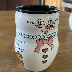 Christkindlmarket Kinder Club Snow woman Ceramic Mug 2018
